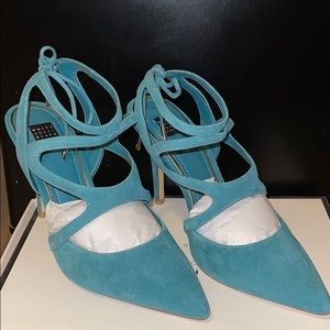 Blue Suede Heels